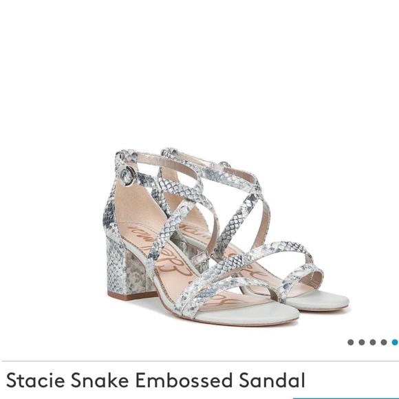 Sam Edelman snake embossed sandals Stacie - Picture 7 of 13